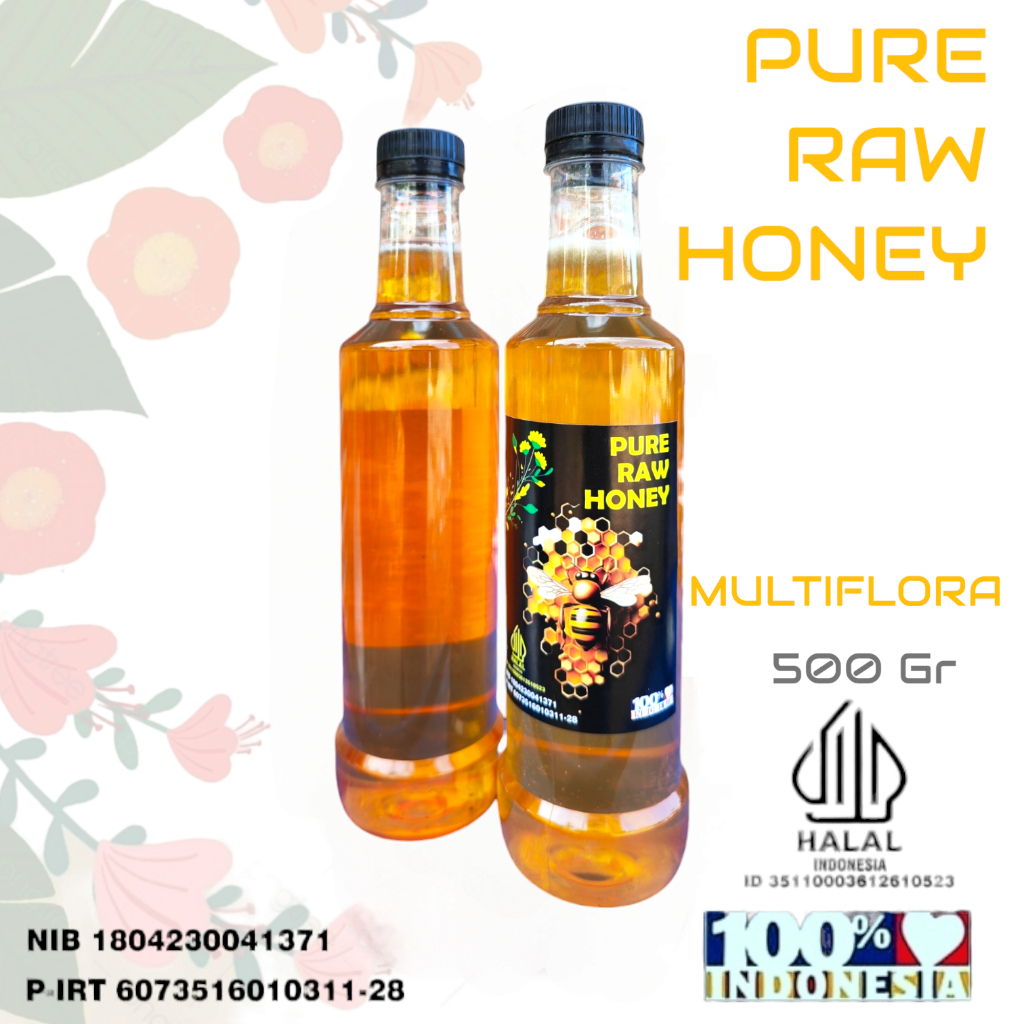 

Madu Murni Asli 100% Madu Multiflora 500 Gr - Raw Honey