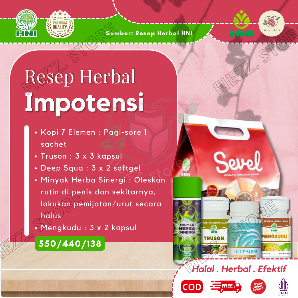 Resep Herbal HNI HPAI Impotensi