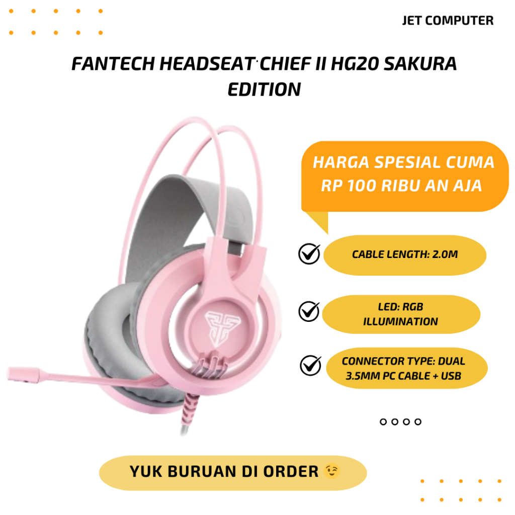 FANTECH HEADSEAT CHIEF II HG20 SAKURA EDITION