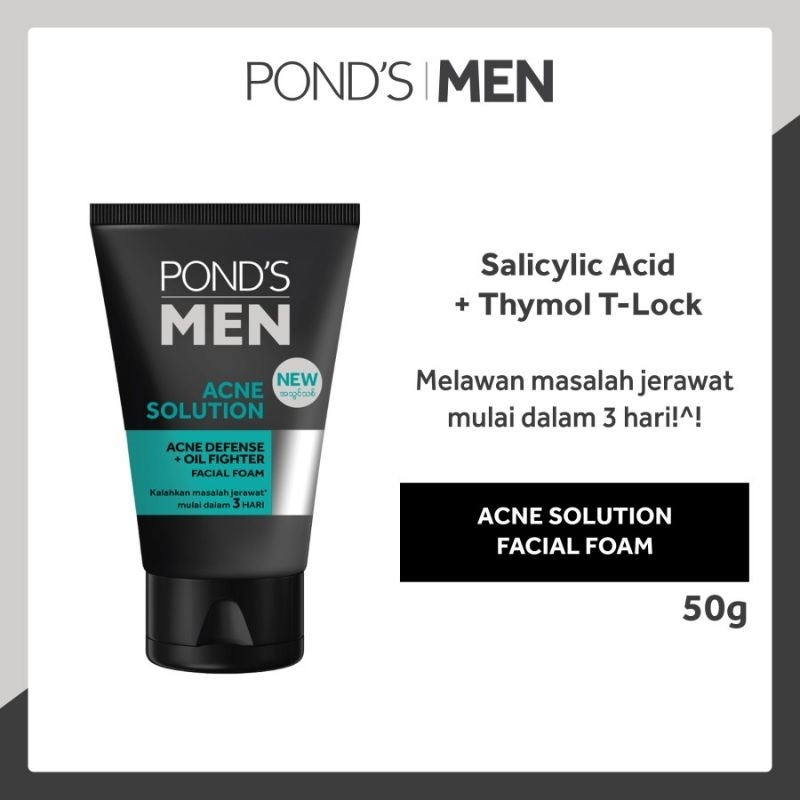 Ponds Men Acne Solution Facial Foam 50ml