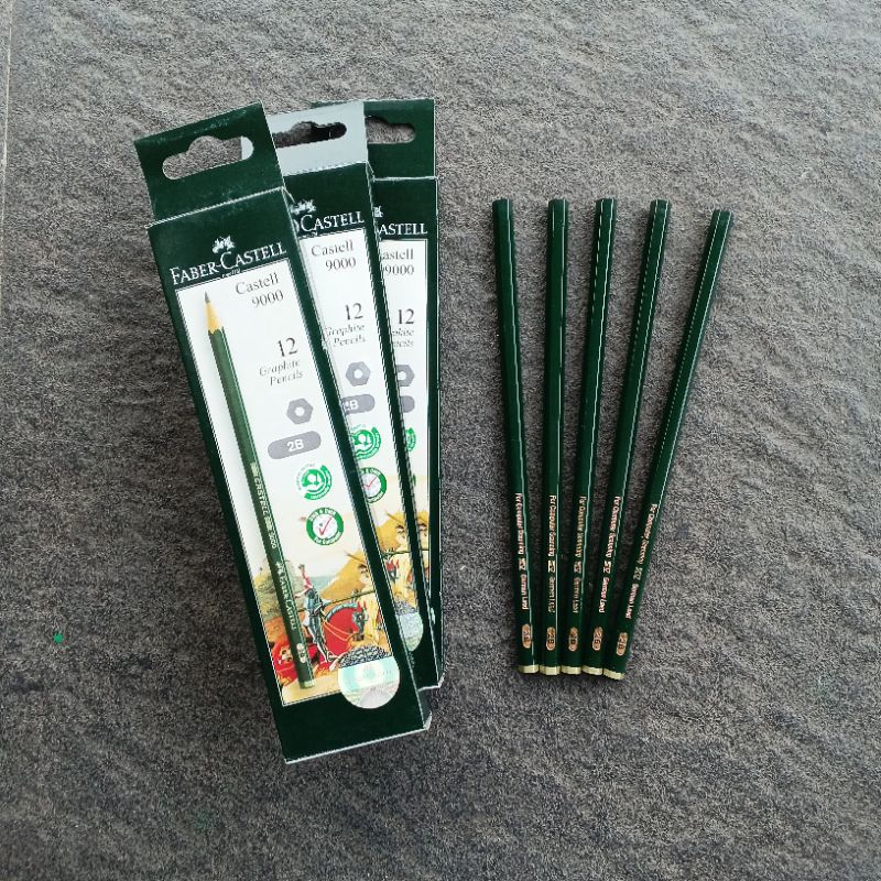 

ATH Pensil Kayu Pencil 2B Faber Castell ( 12 Pcs ) [ Orinal ]