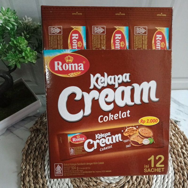

Roma Kelapa Cream Cokelat 504g box
