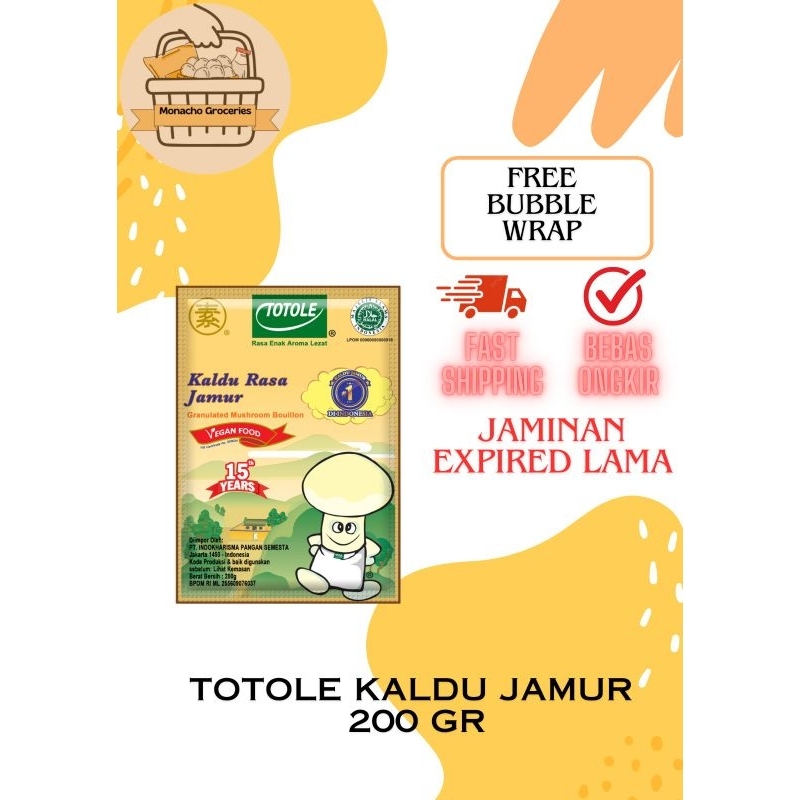 

Granulated Mushroom Bouillon 200g "Totole" / Kaldu Rasa Jamur 200g / Kaldu Jamur Totole / Penyedap Rasa Kaldu Jamur