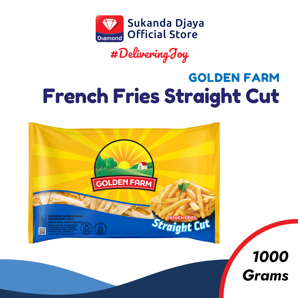 

Golden Farm Kentang Beku French Fries Straight Cut 1 Kg