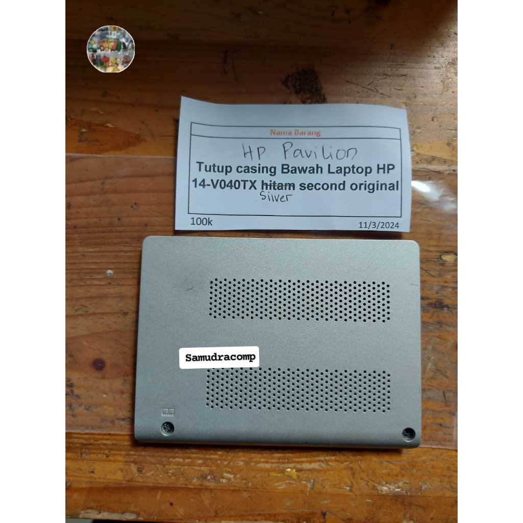 Tutup Casing Bawah Laptop HP Pavilion 14-V040TX Silver Second Original