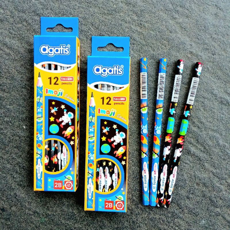 

Pensil Kayu Pencil 2B Agatis NH-2BW2 Neopex Imaji ( 12 Pcs ) [ Original ]
