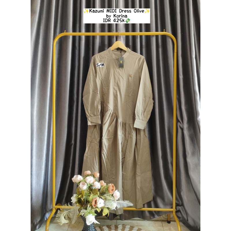 Ready terbaru Kazumi MIDI Dress by Korina ORI kekinian