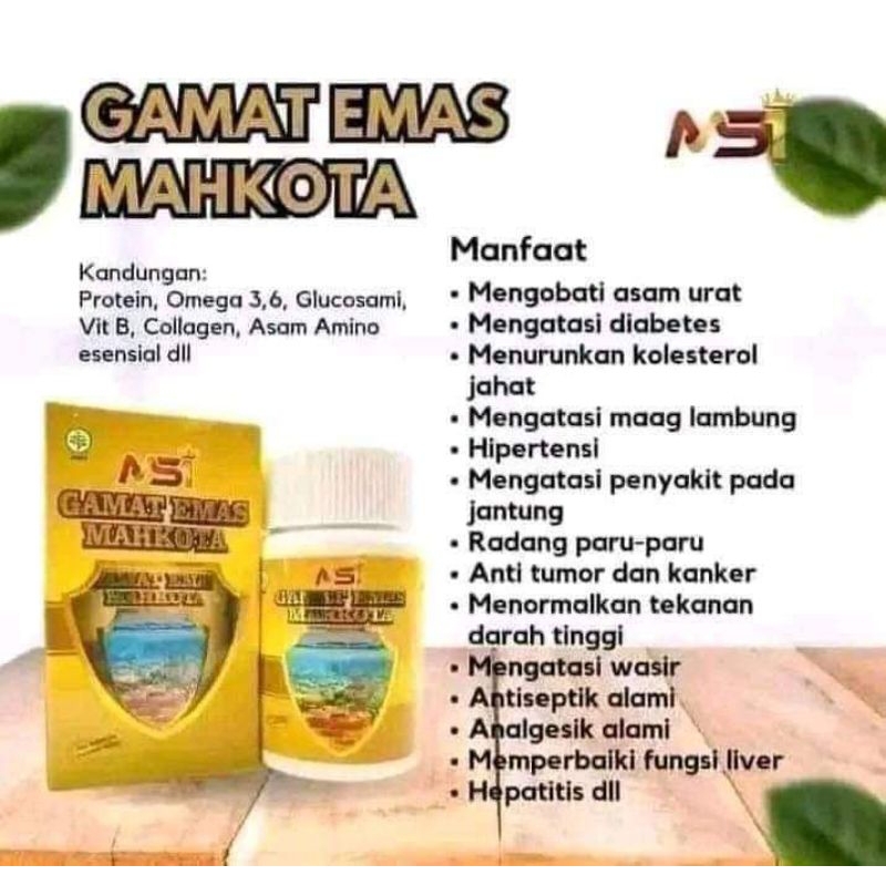 BISA COD GAMAT EMAS MSI 1BOTOL ISI 50KAPSUL PRODUK KESEHATAN