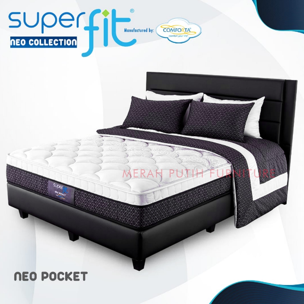 NEW Springbed Neo Pocket Superfit by Comforta, plus dipan/tempat kasur. 120x200 160x200 180x200