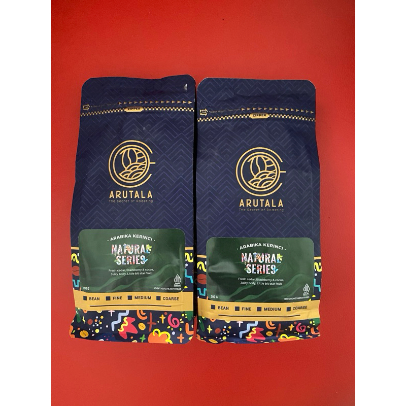 

ARUTALA Natural series - ARABIKA KERINCI 200gr Bean