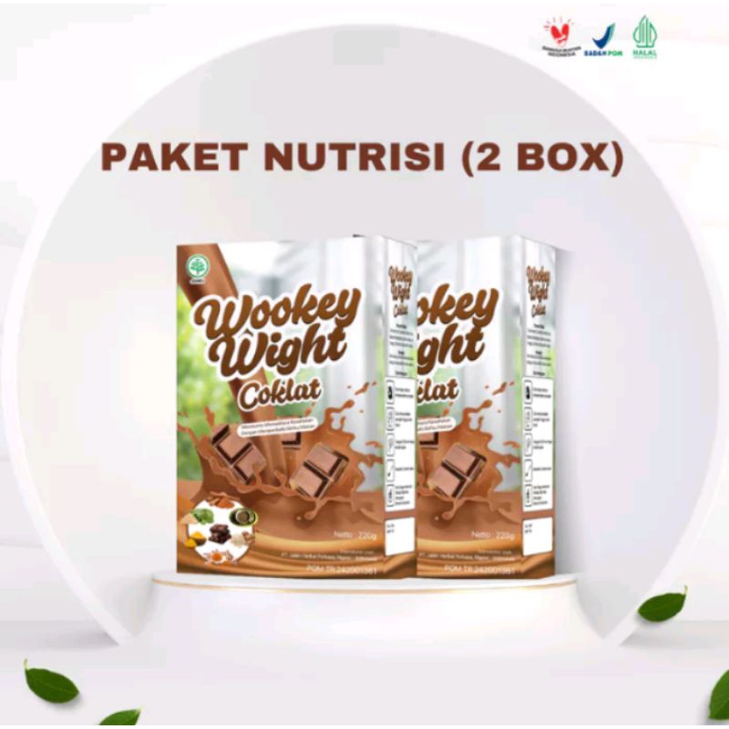 

Wookey Weight Coklat - Susu Penambah Berat Badan Paket 2 Box