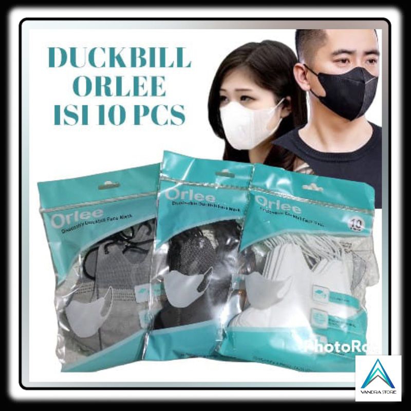 Masker Duckbill Orlee Isi 10 pcs/Duckbill Earloop/Headloop Orlee Premium
