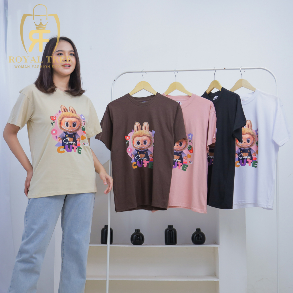 T Shirt Wanita Atasan Oversize SuperCute Kaos Terbaru Full Combat 30s
