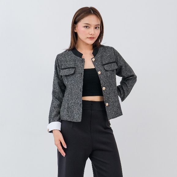 Cotton Balle - Aubrie Tweed Outer - Outer Wanita