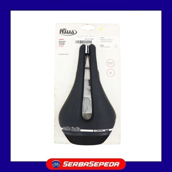 Selle Italia Saddle Sepeda Novus Boost Superflow L Titanium
