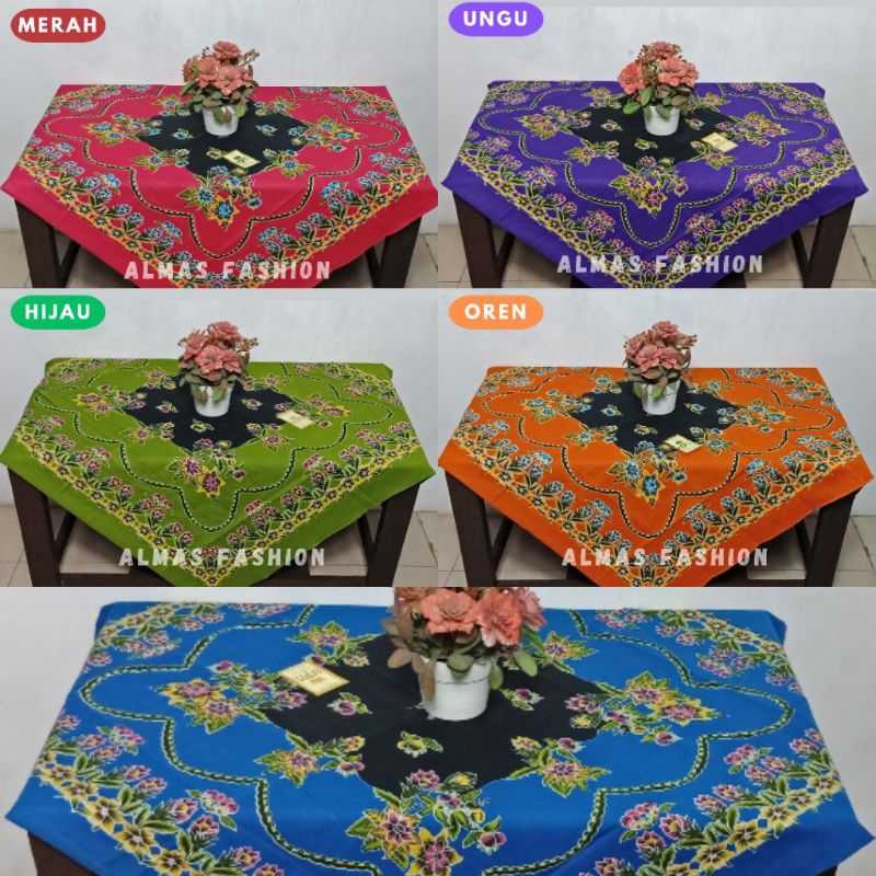 Taplak Meja Tamu Guru Sekolah Aesthetic Bahan Kain Batik Halus Segiempat Terbaru 2025