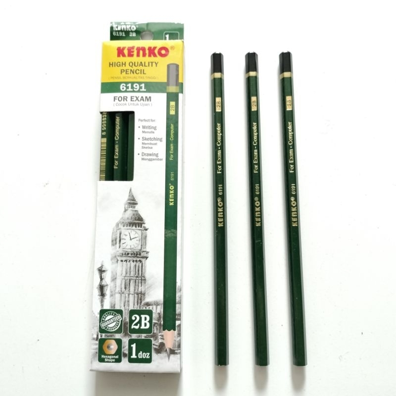 

PENSIL KENKO 6191 2B (1 PACK ISI 12 pensil) 100% ORIGINAL