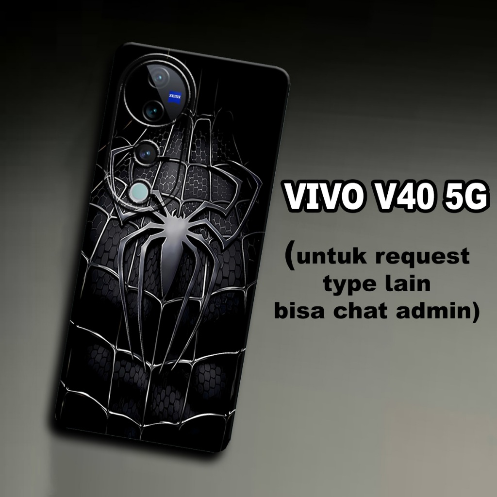 CC14/ Softcase karet lentur untuk VIVO V40 5G/Motif spiderman/case VIVO V40 5G/kesing VIVO V40 5G /s