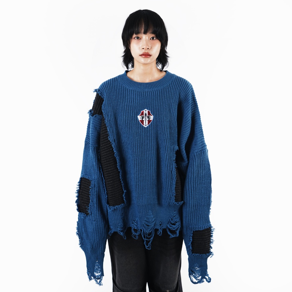 TAGGED X HIERARCHY GOTY - Ocean Blue Sylvorian Oversized Knitwear