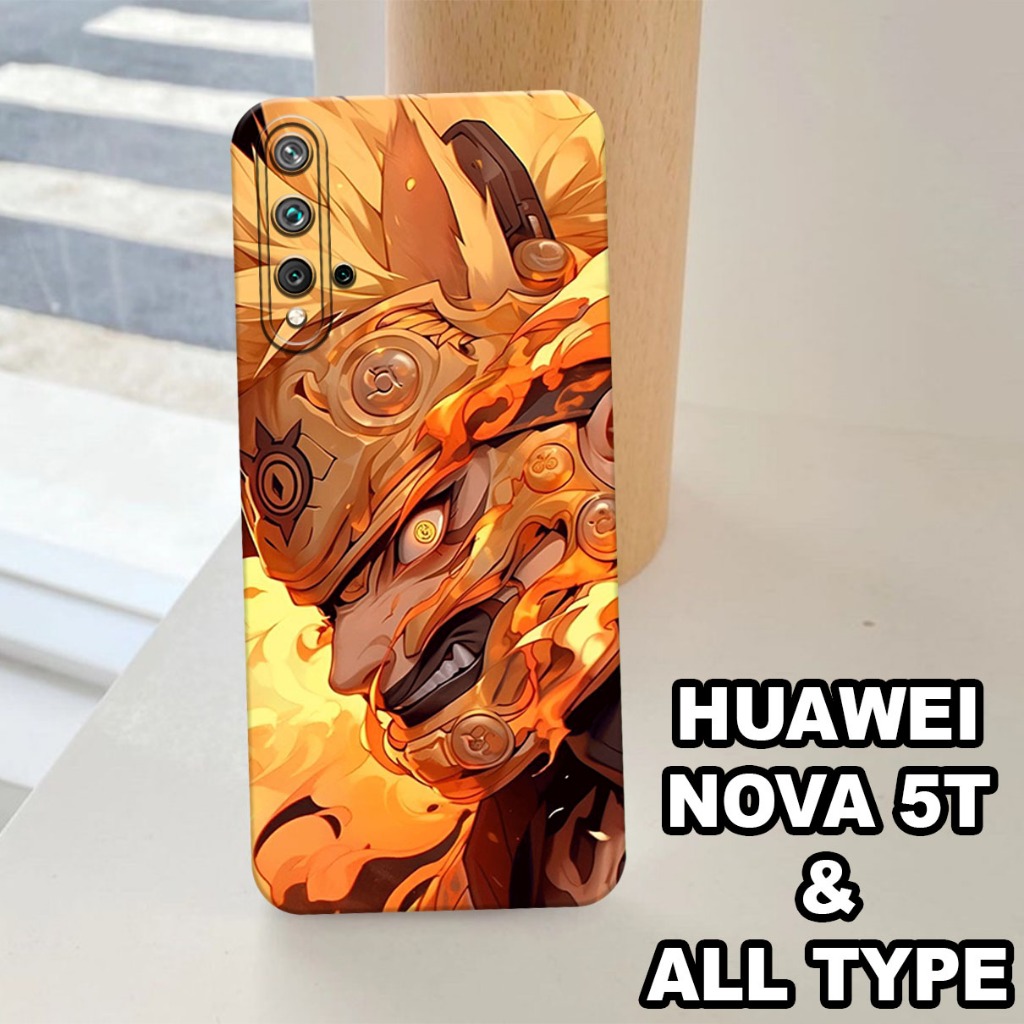 G46 - Silikon HUAWEI NOVA 5T - Softcase pro camera HUAWEI NOVA 5T - Motif NARUTO - Bahan  Karet Lent