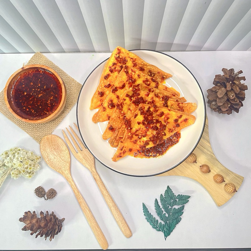 

Wonton Chili Oil | Pangsit Goreng Chili Oil | Pangsit Ayam Isi 5 | Chinese Chili Oil