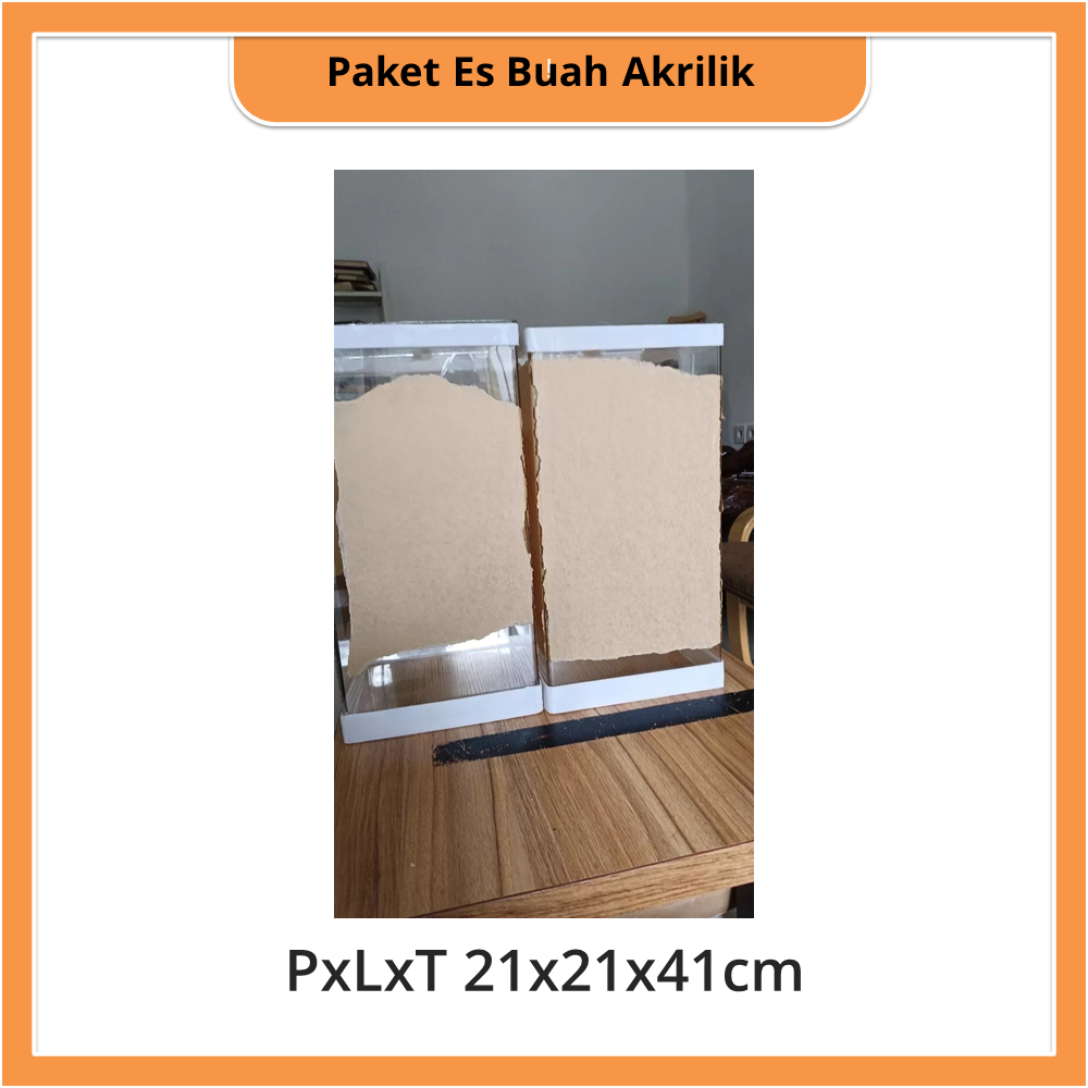 

Paket es buah akrilik PxLxT 21x21x41cm