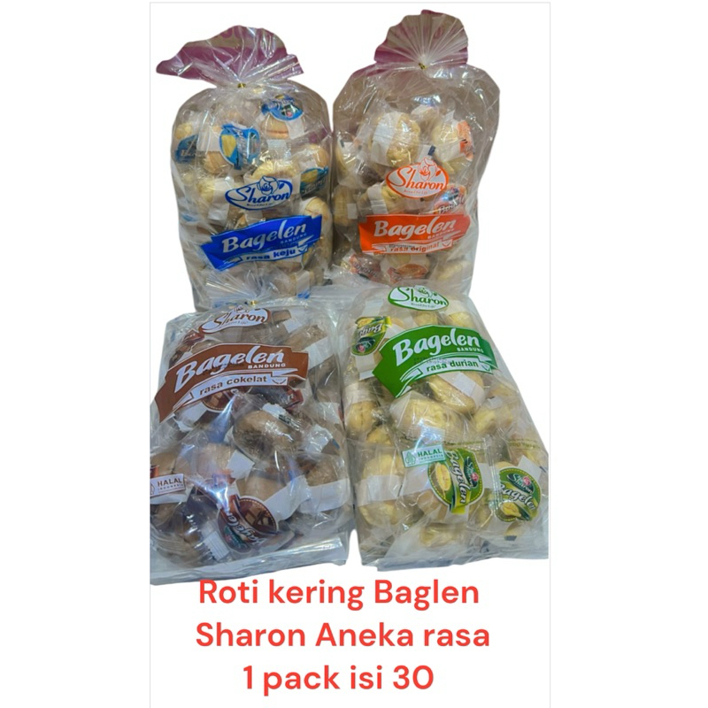 

Roti kering Baglen Sharon aneka rasa 1 Pack isi 30pcs