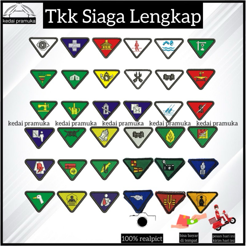 Tkk Siaga Bordir LENGKAP | Tkk Siaga Pramuka | Tkk Sd | Tkk mi