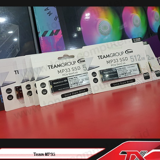 Team SSD NVME MP33 M.2 2280- 256GB PCI-e 3.0 x4 with NVMe