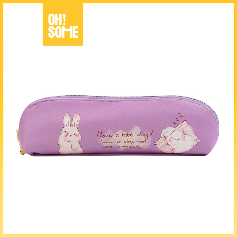 

NEW PRODUCT OHSOME - FANZ STUDIO PU PEN CASE TEMPAT PENSIL DENGAN ICON KUCING/KELINCI WARNA
