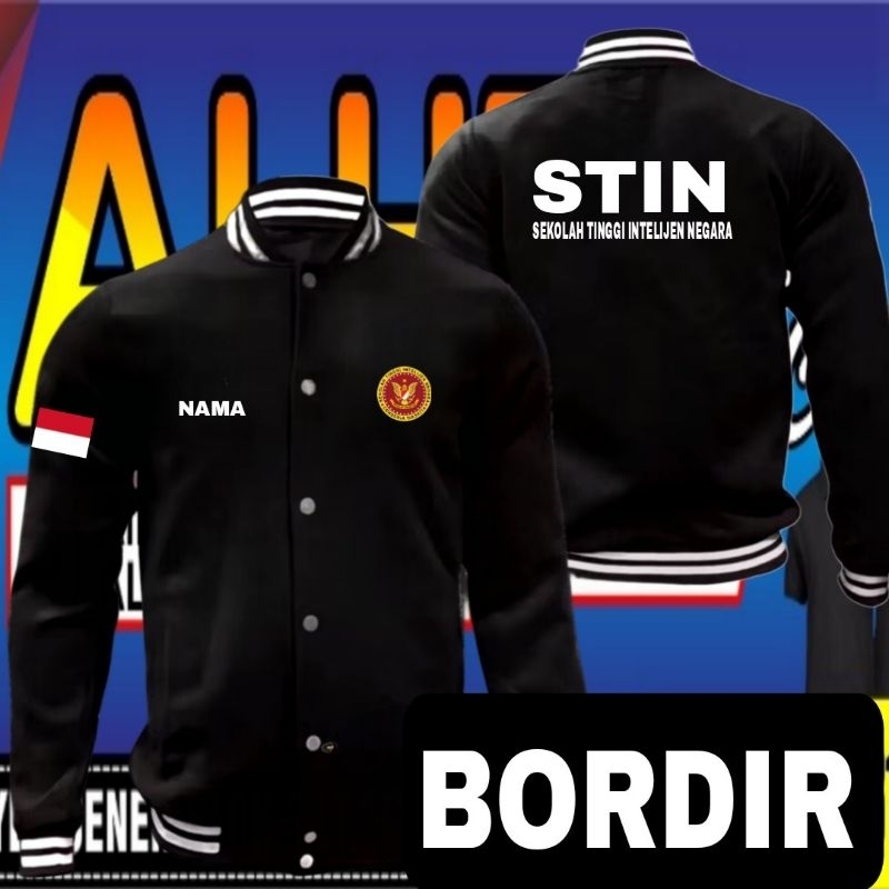 Jaket bordir STIN jaket STIN jaket varsity Stin Jaket baseball STIN jaket kerja STIN jaket seragam S