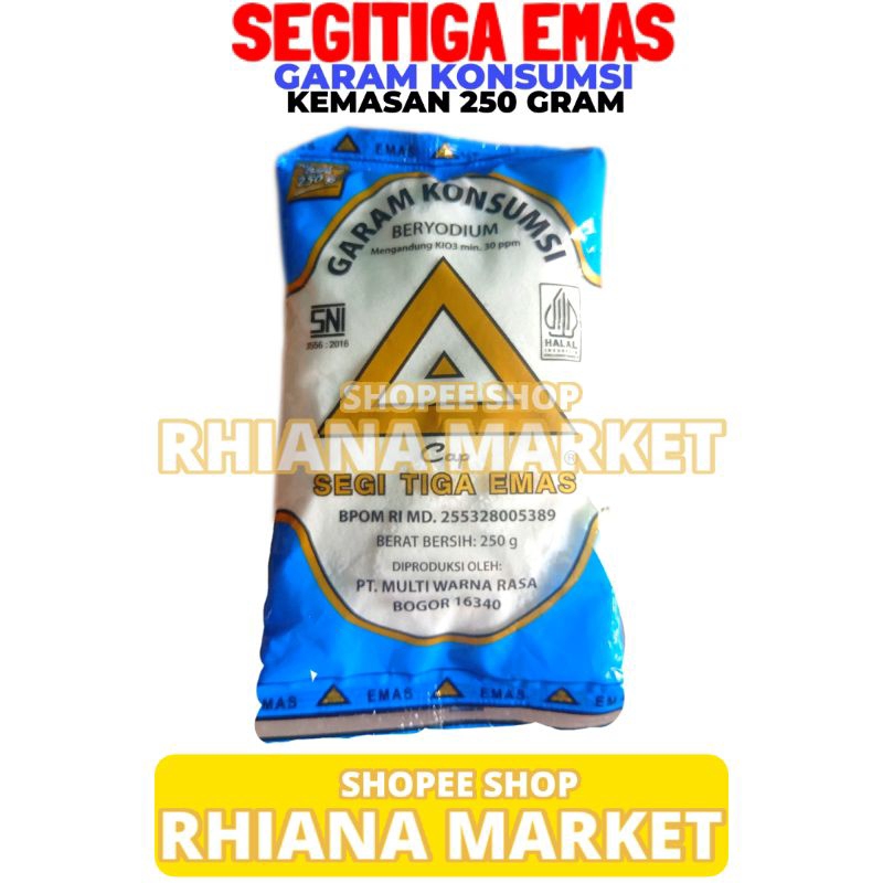 

Segitiga Emas Garam Dapur/Konsumsi 250 Gram