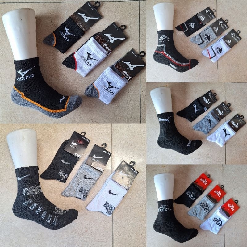 KAOS KAKI OLAHRAGA PENDEK TEBAL / GROSIR KAOS KAKI