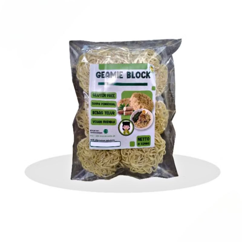 

Mie Block Gluten Free Isi 12 Keping Geamie Mi Sehat Tanpa Bumbu