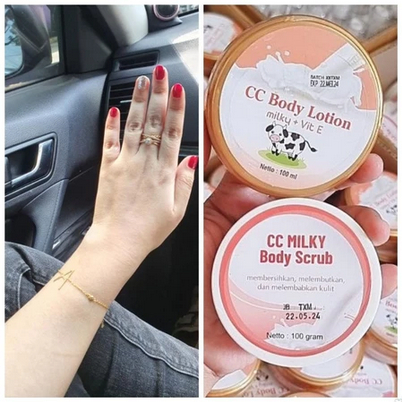 CC body lotion / CC milk body scrub / CC hand body lotion / CC body lotion milky / Paket Milk Body