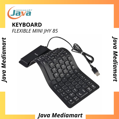 Keyboard Flexible USB Laptop / Mini Laptop Pc Lipat Keyboard Tahan Air