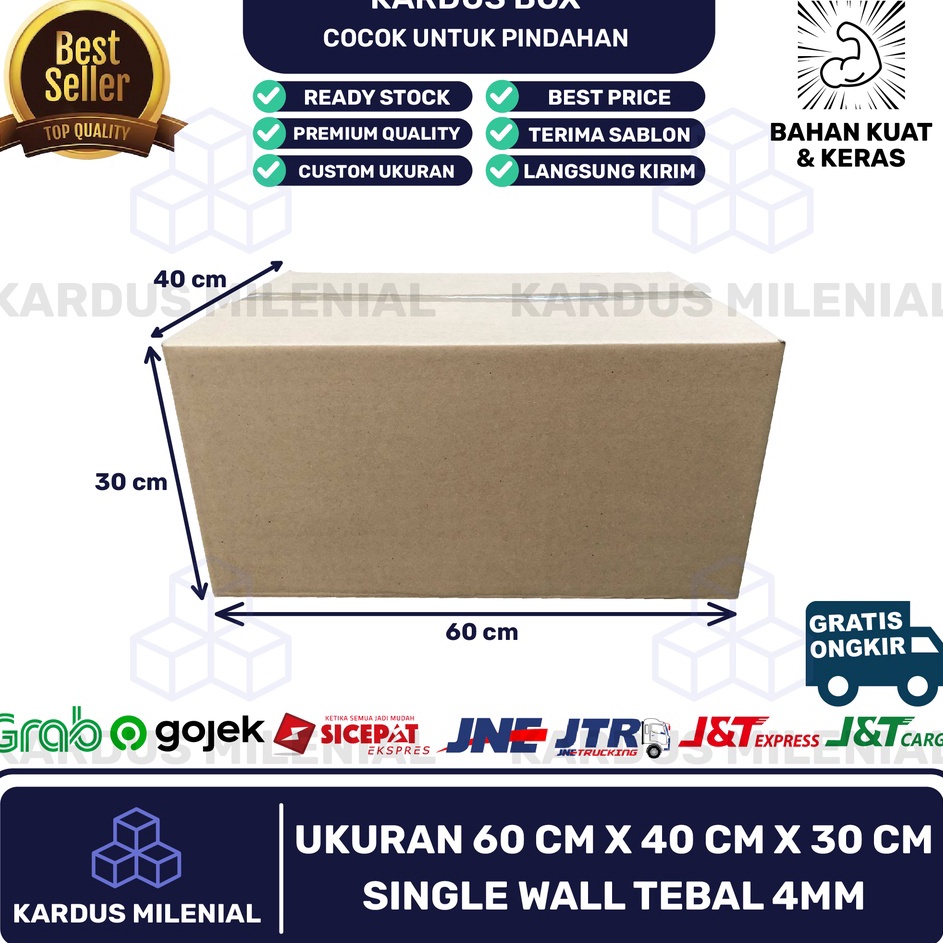 

BARU RESTOK KARDUS BESAR PACKING 6x4x3 COCOK UNTUK PINDAHAN RUMAHKANTOR