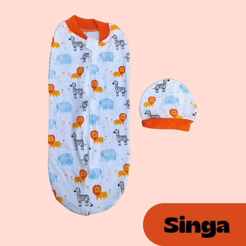 Discount Bedong Instan Set Topi/Bedong Topi/Bedong Instan