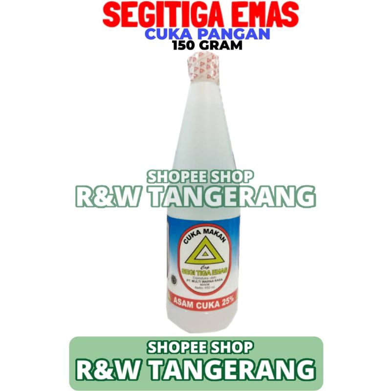 

Segitiga Emas Cuka Pangan Kemasan Botol 150 Gram