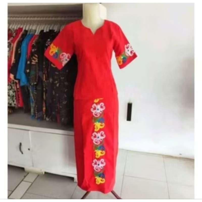 BAJU MOTIF CUMI MURAH BAJU TENUN MURAH BAJU TENUN MOTIF ADAT KALIMANTAN
