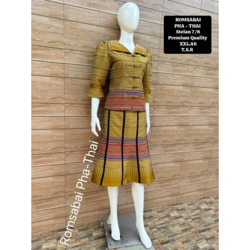 Stelan Tenun Romsabai Pha Thai Original Import Bangkok