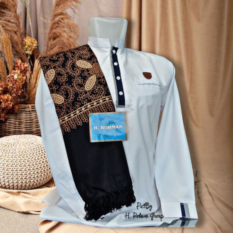Trompah Batik Sorban Surban Arab Bahan Rayon Gloyor Adem Lembut Aksesoris Santri Pria Sorban Batik