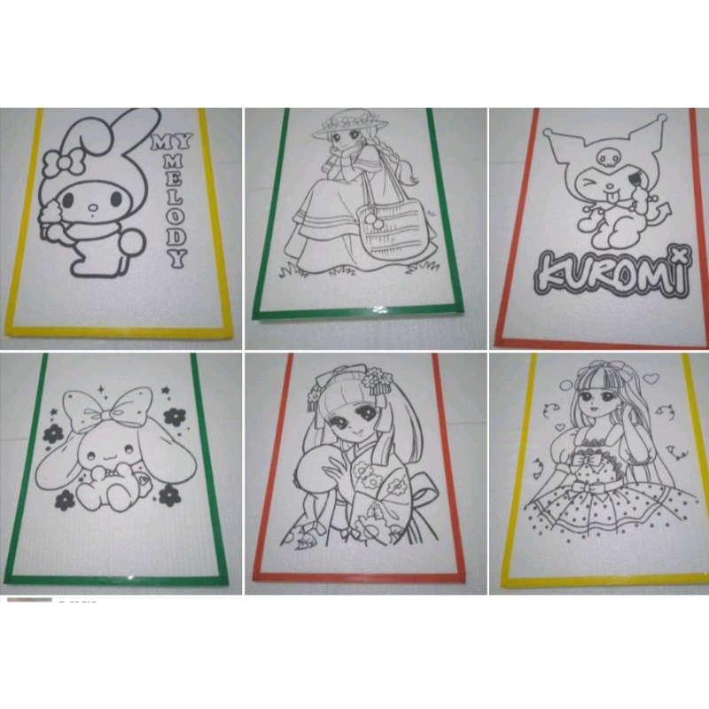 

styrofoam lukis per12 pcs pake lis ukuran 33x50