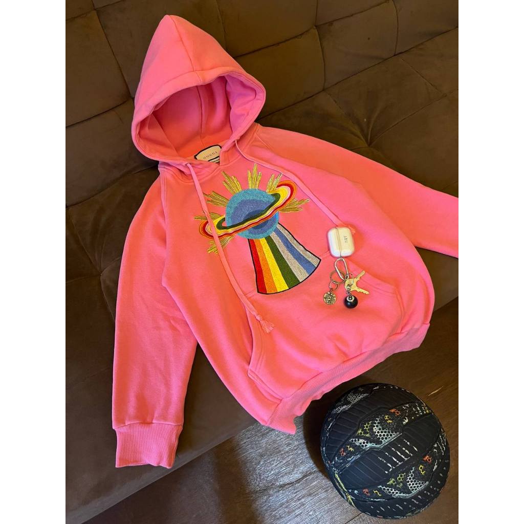 Hoodie Gucci Planet Rainbow Second Preloved