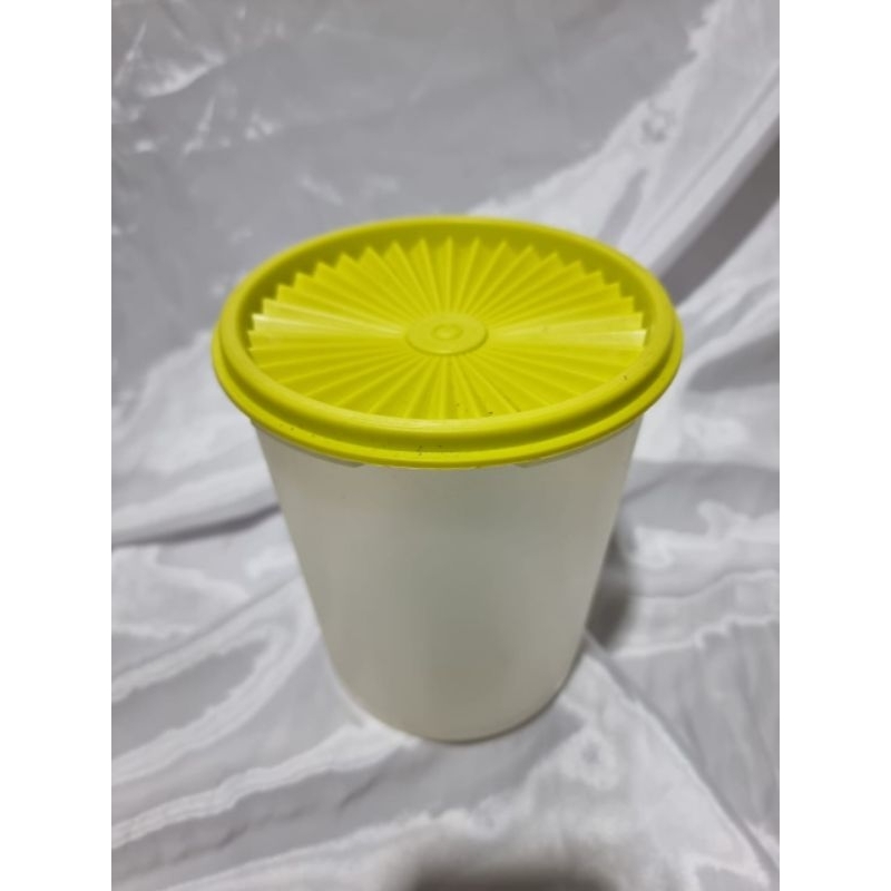 single deco canister tupperware( green)