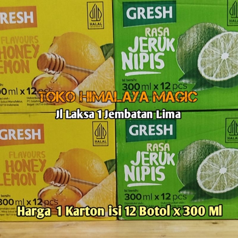 

GRESH Minuman Rasa Jeruk nipis & Lemon Madu