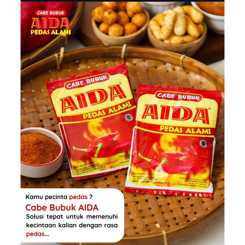 

AIDA BUBUK CABE BUMBU MAKARONI BASRENG SEBLAK 250 Gr