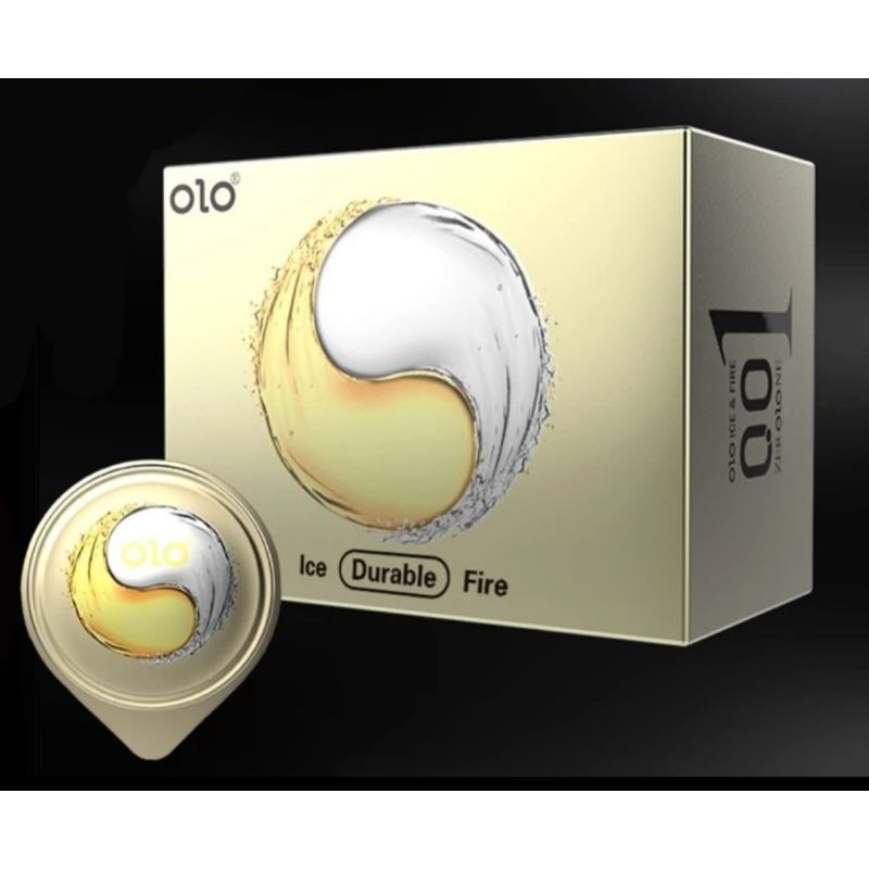 KONDOM OLO 0.01 PREMIUM ICE & FIRE SENSATION YINYANG 001