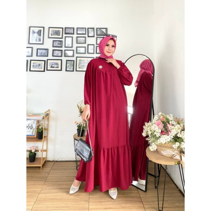 Baju Gamis Pesta Mewah Ukuran Jumbo Ld 130 Ld 140