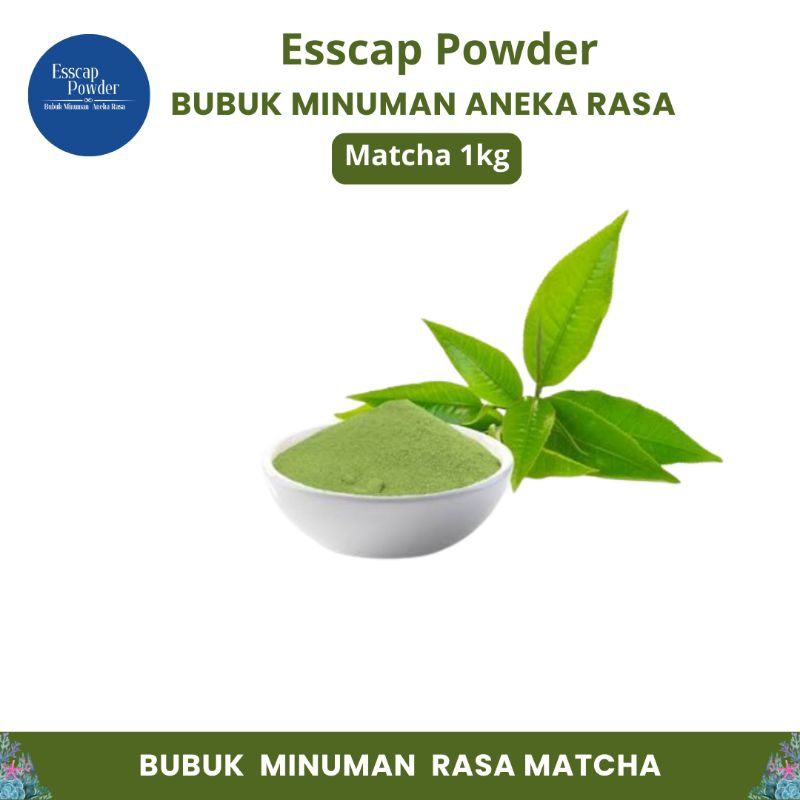 

RB Bubuk Minuman Matcha 1kg Minuman Instan Rasa Autentik, Lezat untuk Dingin & Panas